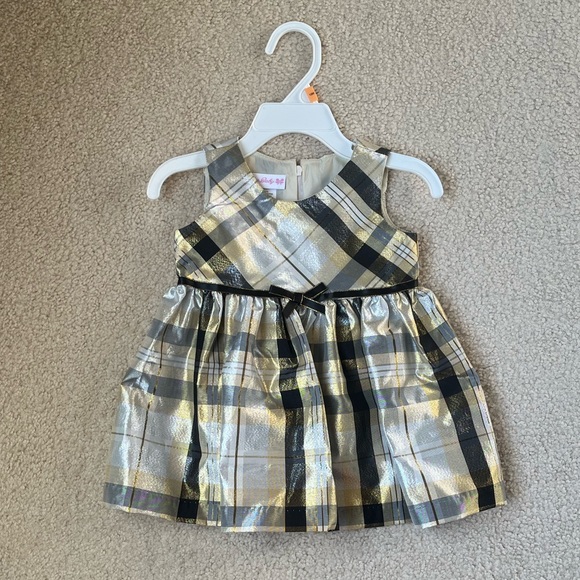 NWT Bonnie Baby Plaid Dress with Coat Size 12 Months - Picture 2 of 7